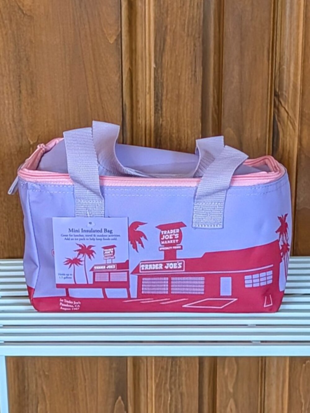 Trader Joe’s Mini Reusable Lavender Haze Insulated Cooler Bag -